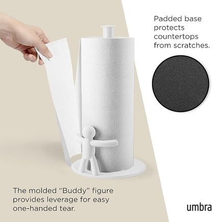Umbra Buddy Countertop Paper Towel Holder, White - Image 5