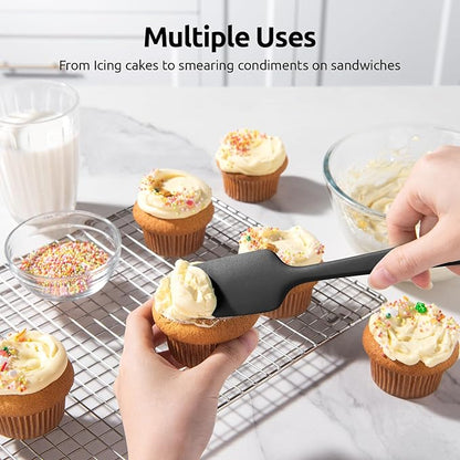 U-Taste Silicone Spatula Set with 600 Degrees Fahrenheit Heat Resistant (Black) - Image 7