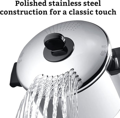 Farberware 70755 Classic Series Stainless Steel 8-Quart Covered Straining Stockpot with Lid, Stainless Steel Pot with Lid, Silver - Image 7