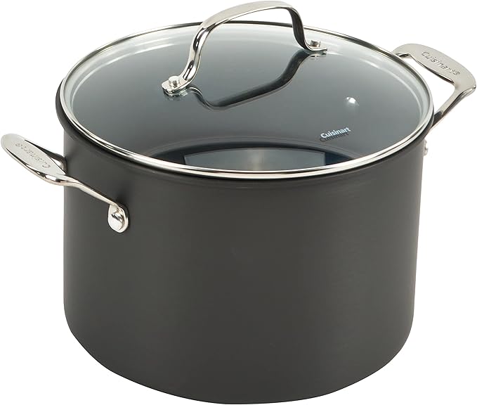Cuisinart 14-Piece Cookware Set, Chef's Classic NonStick Hard Anodized, Gray, 66-14N - Image 4