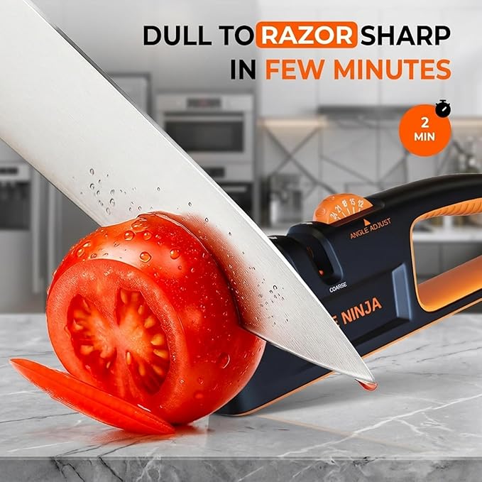 5 Precision Adjust Knife Sharpener- 3-Stage Premium Kitchen Knife Sharpener to Repair, Restore & Polish Blades by Sharp Pebble - Image 7