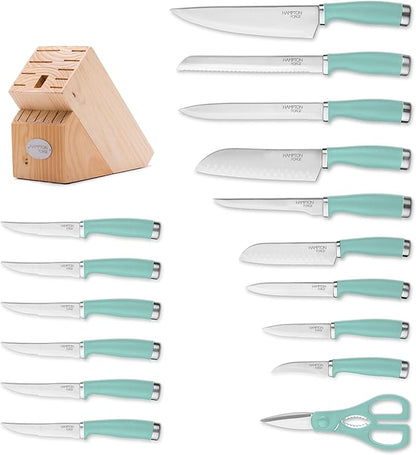 Hampton Forge EpicurePistachio–17Piece BlockSet, 17-Piece, Pistachio - Image 2