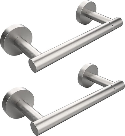 RARXTR Brushed 2 Pack Toilet Paper Holder SUS304 Stainless Steel Double Post Pivoting Toilet Paper Roll Holder Wall Mounted Toilet Tissue Holder for Commercial Bathroom RV