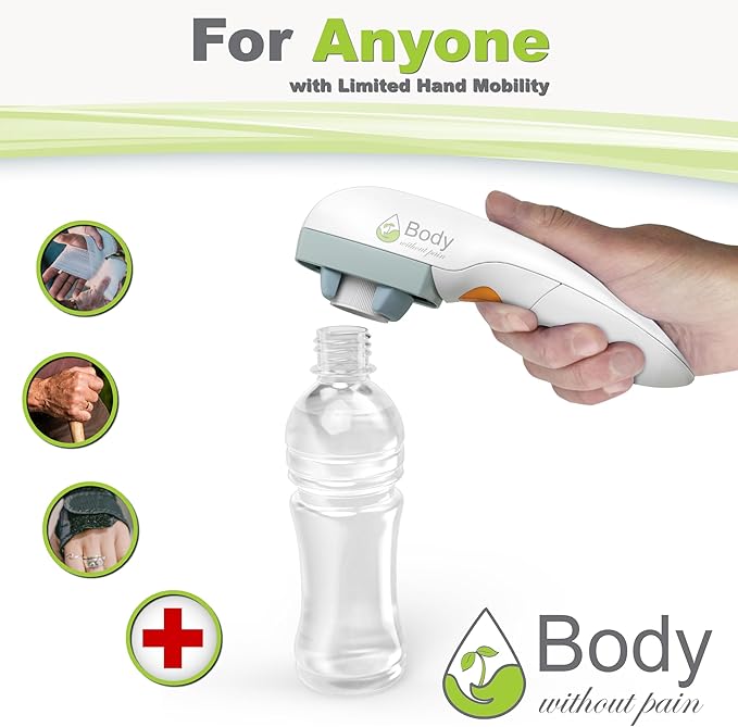 Electric Bottle Opener for Seniors - Automatic Solution for Easy Opening of Water Bottles. Ideal for Weak Hands or Those with Arthritis. Perfect for Soda, Milk, Juice. Battery Powered. - Image 5