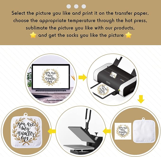 Patelai 50 Pieces Blank Sublimation Oven Mitts Set Include Blank Sublimation Heat Resistance Oven Gloves and Pot Holders for DIY Kitchen Dining Room Accessories