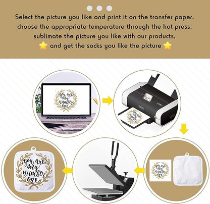 Patelai 50 Pieces Blank Sublimation Oven Mitts Set Include Blank Sublimation Heat Resistance Oven Gloves and Pot Holders for DIY Kitchen Dining Room Accessories