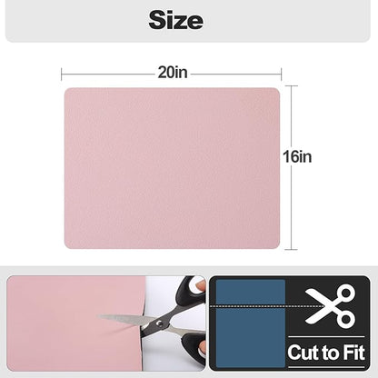 Ecotrim - Dish Drying Mat for Kitchen Counter | Coffee Bar Mat for Countertops | Heat Resistant Drainer Mat with Non-slip Rubber Backed | Hide Stain Kitchen Absorbent Draining Mat | Pink 16"x20" - Image 6