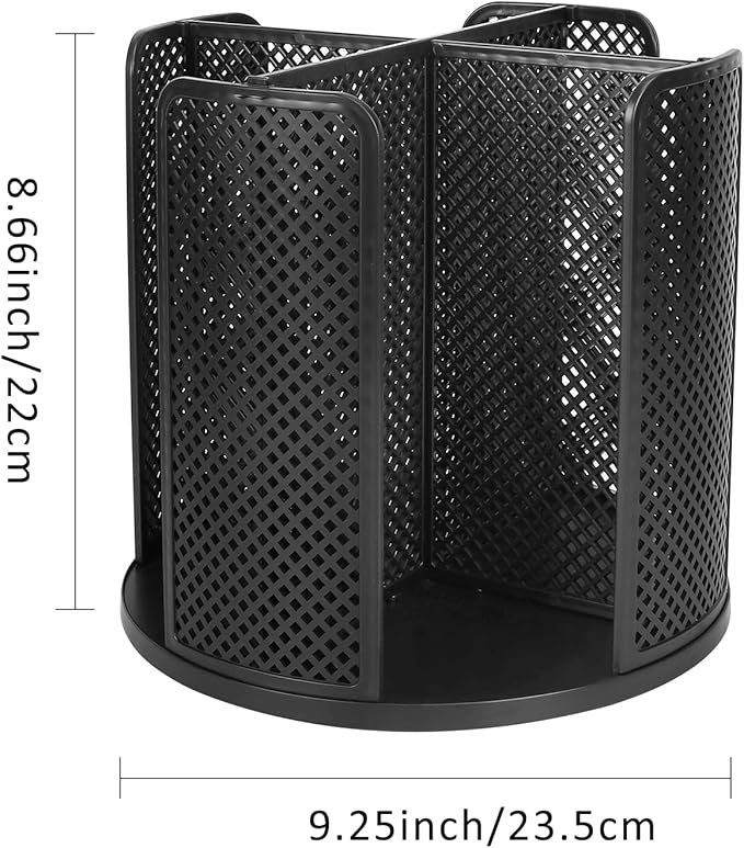Cup and Lid Organizer Cup Dispenser Coffee Cup Organizer Paper Cup Holder Rotating for Bathroom, Restaurant, Break Room, Coffee Station, Bar, Buffet, Kitchen Cabinet, Countertop,4 Compartment - Image 6