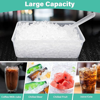 Mini Ice Cube Tray for Freezer: FDDBI Small Ice Trays for Freezer with Bin - 117×4PCS Easy Release Nugget Ice Tray - Crushed Ice Tray with Container - Image 6