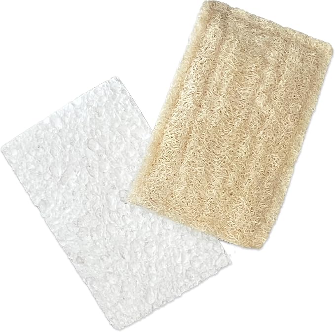 Full Circle 100% Plant-Based Loofah Sponges – Pack of 2 – Plastic-Free, Natural Sponge, No Microplastics, Safe for Nonstick Cookware. - Image 11