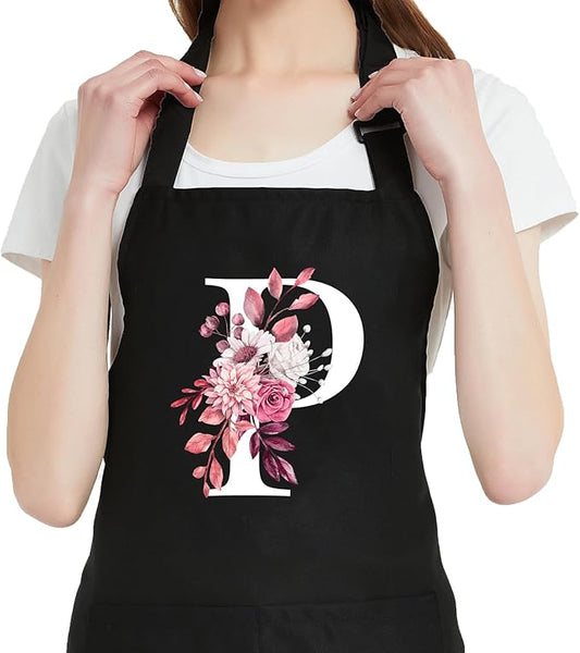 Personalized Aprons for Women with Pockets, Cute Aprons for Women Chef Baking, Cooking Gifts for Mom Birthday