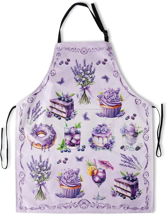 Funny Apron Polyester Grooming Aprons with Pocket for Cooking Kitchen Grilling Adults