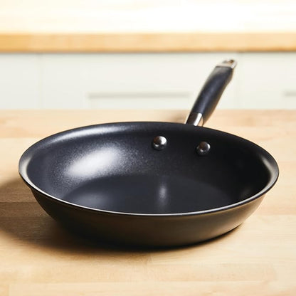 Anolon Advanced Home Hard Anodized Nonstick Skillet, 10.25 Inch – 10 Inch Fry Pan, Non Stick Saute Pan, Durable Cooking Skillet - Onyx - Image 9
