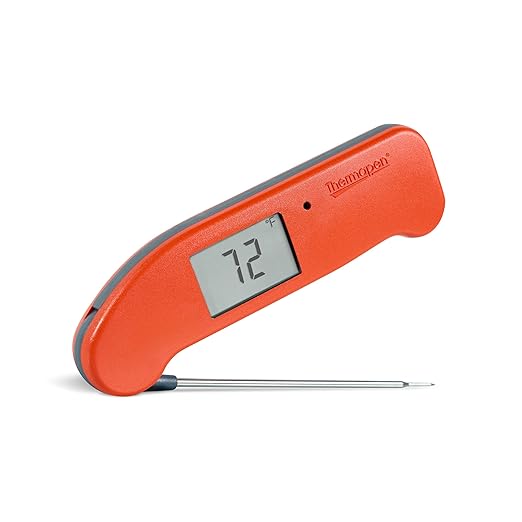 ThermoWorks Thermapen ONE, No. 1 Recommended Instant-Read Thermometer - Cayenne Pepper Red by ThermoWorks