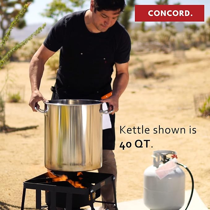 Concord Cookware Stainless Steel Stock Pot Kettle, 60-Quart - Image 9