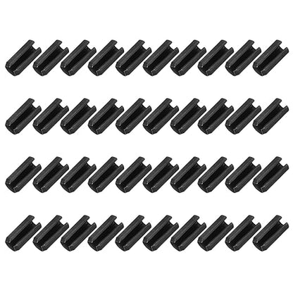 MECCANIXITY 60Pcs Slotted Split Roll Pins 3/10 Inch(8mm) Dia. 3/5 Inch(16mm) Length 65Mn Steel Spring Tension Expansion Dowels for Secure Fastening, Black