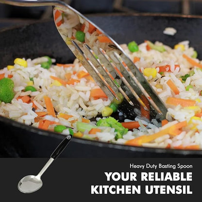 Chef Craft Select Heavy Duty Basting Spoon, 12 inch, Stainless Steel - Image 3