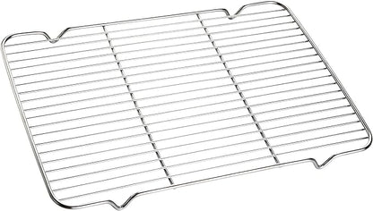 Cooling Rack with 4 Legs Heavy Duty Grill Net 7.9in x 12.4in Roasting Wire Grate Baking Racks, Fit Various Size Cookie Baking Sheet,Oven Dishwasher Safe(7.9"X12.4"31.5X20cm)