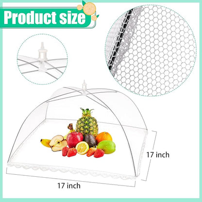 10 Pack Food Cover Tents, Food Covers for Outdoors, Pop-Up Tents, Mesh Tent, Reusable and Collapsible Outdoor Picnic Covers Net, Suit for Parties Picnics, BBQs, Fruit Cover - Image 3