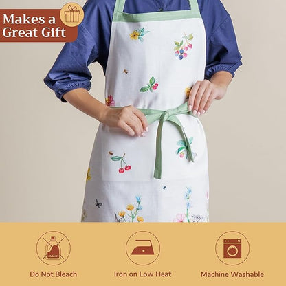 Maison d' Hermine 100% Cotton Apron for women with Pocket Kitchen Chef Apron for Men Cooking Mothers Day Gifts - Image 5