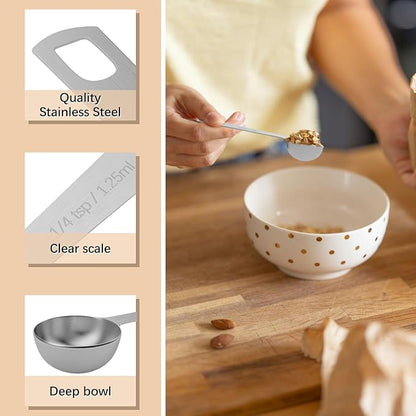 1PCS 1/4tsp (1.25ml) Single Measuring Spoon, Stainless Steel Individual Teaspoons Only - Image 3