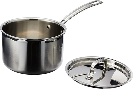 Cuisinart MCP193-18N Multiclad Pro Triple Ply Stainless 3-Quart Skillet, Saucepan w/Cover by Cuisinart