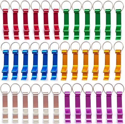 36 Pieces Colored Aluminum Bottle Opener,Soda Beverage Beer Bottle Opener Keychain,Bottle Openers Aluminum Beer Bottle Opener Claw Beverage Keychain Ring for Kitchen/Wedding/Bar/Party by MTOMDY