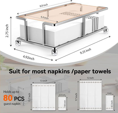 Update Bathroom Paper Towel Holder Bathroom Guest Towel Holder Tray for Bathroom Napkin Holder Guest Towels Disposable Bathroom Napkin Holder, Bathroom, Kitchen Dinning Table