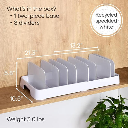 YouCopia StoraLid Expandable Food Container Lid Organizer with Tall Dividers, 40 Lid, Premium Edition - Image 5