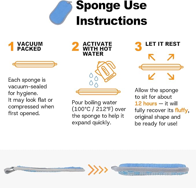 Multi-Purpose Scrub Sponges Kitchen – 12 Pack Dish Sponge, Dual-Sided Non-Scratch Microfiber & Metal Scrubber, Reusable Sponges for Dishes, Pots, Glass, Sink, Stovetop & Bathroom (Blue) - Image 2