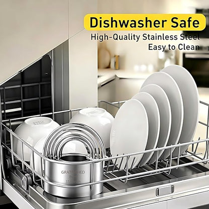 5 Pcs Professional Stainless Steel Cookie Cutters Set - Round Biscuit Cutter with Handle, Used for Making Cake, Fried Egg, Dumpling, Doughnut - Essential Baking Tools for Dough Preparation - Image 8