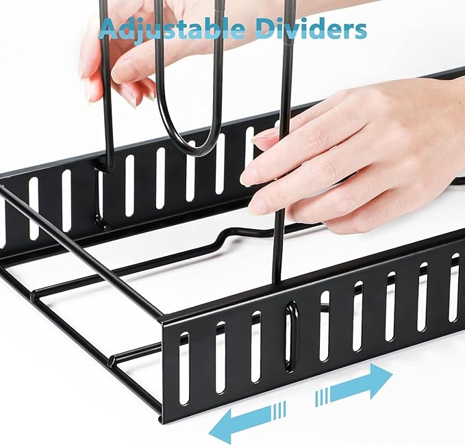 ORDORA Pots and Pans Organizer for Cabinet 16.61 Height, 8 Tier Pot Organizers Rack with 3 DIY Methods, Adjustable Pan Organizer under Cabinet Kitchen Organization and Storage - Image 7
