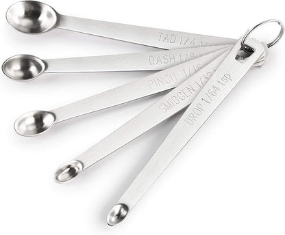 New Star Foodservice 42924 Stainless Steel Measuring Spoons Set, Mini by NewStarFoodservice