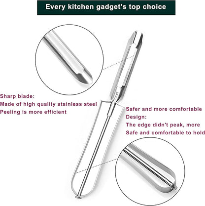 Potato Peelers for Kitchen, 2 Pcs, Just Like Mom's old steel Peeler - Image 5