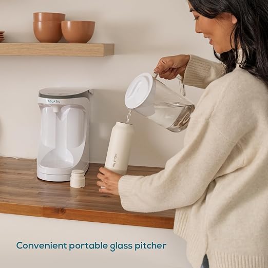 AquaTru Carafe Alkaline Countertop Water Purifier | Certified 4-Stage RO System Removes 84 Contaminants Including Forever Chemicals, Lead & Fluoride | Adds Healthy Minerals | No Plumbing - Image 5
