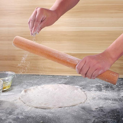 Etens Rolling Pin 17.3Inch, Professional Dowel Wood Rolling Pins for Baking Pasta Pizza Pie and Cookie, Wooden Dough Roller Pin (Straight Style, Large 1.73 Inch Diameter) - Image 7