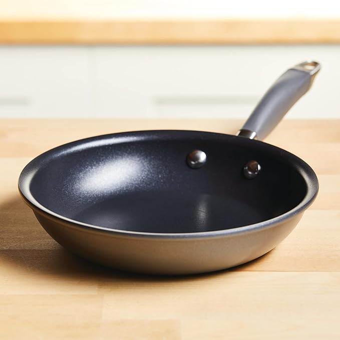 Anolon Advanced Home Hard Anodized Nonstick Frying Pan, 8.5 Inch – Small Non Stick Egg Pan, Durable Nonstick Skillet - Moonstone - Image 7
