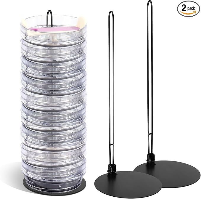 Vodolo Tumbler Lid Organizer,2 PCS Cup Lid Holder,Slim Vertical Storage for Up to 15 Lids,Cup Lid Organizer for Save Pantry, Countertop,Kitchen Cabinets Space by Vodolo