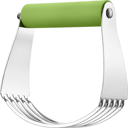 Spring Chef Large Green Dough Blender For Baking, Professional Dough Cutter Tool, Stainless Steel Puff Pastry Cutter Tool with Sharp Blades, Dishwasher Safe Pastry Blender for Easy Mixing - Image 8