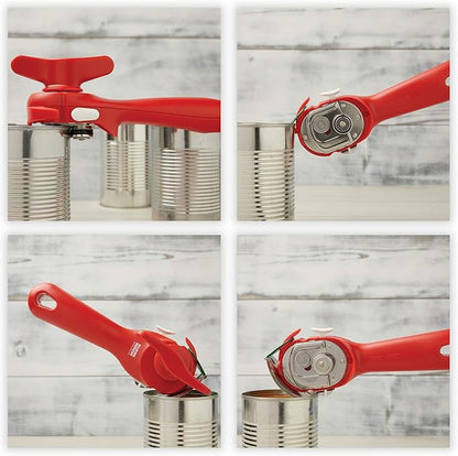 Kuhn Rikon Auto Safety LidLifter/Can Opener with Ring-Pull, 8 x 2.5 x 2.75 inches, White - Image 3