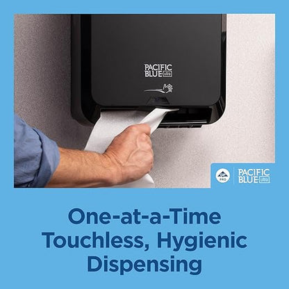 Pacific Blue Ultra 8" High-Capacity Mechanical Paper Towel Dispenser by GP PRO (Georgia-Pacific), Black, 59589, 12.9" W x 9" D x 16" H, 1 Dispenser - Image 8
