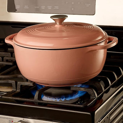 Mercer Culinary Enameled Cast Iron Round Dutch Oven, 6 qt., Pink - Image 6