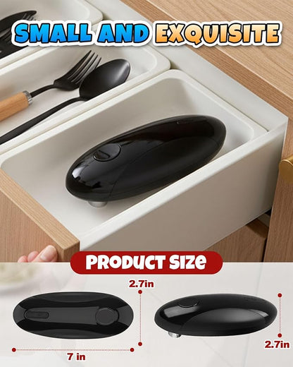 Electric Can Opener, One-Touch Hands Free Can Opener, Side-Cut Can Opener, Safety Smooth Edge, Rechargeable Cordless Can Opener Fits Most Cans, Great for Seniors & Arthritis - Image 8