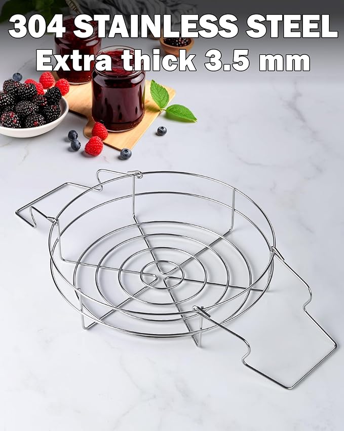 Cook N Home Water Bath Canner with Jar Rack & Glass Lid, Professional Stainless Steel Canning Pot 20 Quart, with Stay-Cool Handles, Multiuse Pot, Induction Capable - Image 8