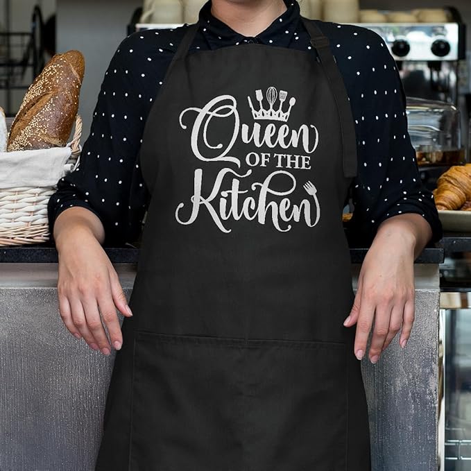SANDJEST Funny Mens Aprons with Pockets for BBQ Grilling Cooking Grandpa Husband Apron for Birthday Christmas Father's Day
