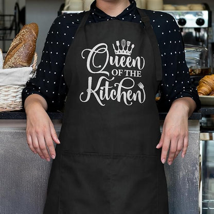 SANDJEST Funny Mens Aprons with Pockets for BBQ Grilling Cooking Grandpa Husband Apron for Birthday Christmas Father's Day