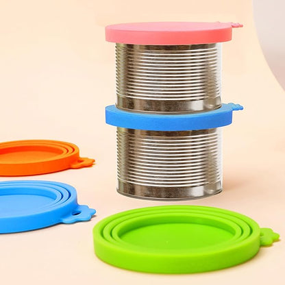 Lydia’s Deal Pet Food Can Covers 2-Pack, Universal Size – One Lid Fits 3 Pet Food Can Sizes (3oz/5.5oz/12oz), Airtight Silicone Lids, BPA-Free & Dishwasher-Safe for Dog & Cat Food Cans (Pink+Green)
