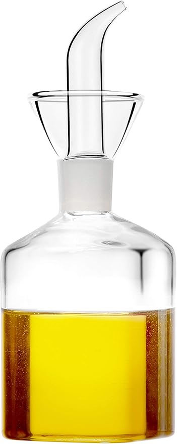 5 ounce / 150 ml Glass All-Purpose Cruet, Glass Oil Decanter and Cruet (Square 5 OZ)