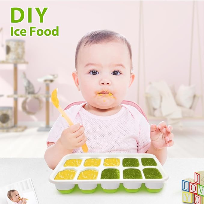 DOQAUS Ice Cube Tray with Lids - 2 Pack Stackable Silicone Ice Trays for Freezer, BPA & LFGB Safe, Easy Release for Kitchen, RVs, Cocktail, Coffee, Soup & Food - Image 7