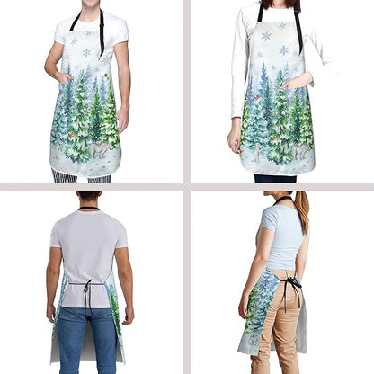 Funny Apron Polyester Grooming Aprons with Pocket for Cooking Kitchen Grilling Adults